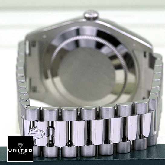 Rolex Day-Date 218239-0041 V6 White Roman Dial Replica 5 rolex-day-date218239-0041-replica-bracelet