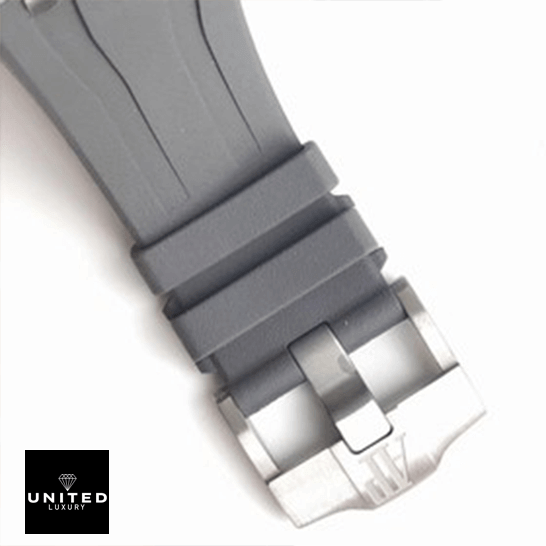 Royal Oak Chrono Novelty Replica 5 Audemars Piguet 26400IO.OO_.A004CA Grey Rubber Bracelet Replica white background