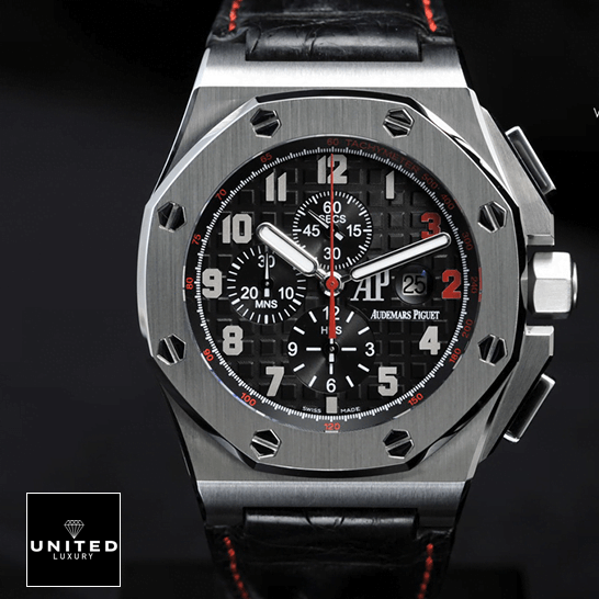 AP Shaquille Replica 10 Audemars Piguet Royal Oak Black Dial Replica black background