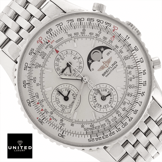 Breitling Navitimer Olympus A19340 Replica 2 Breitling Navitimer White Dial Replica close analog view