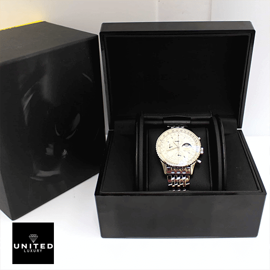 Breitling Navitimer Olympus A19340 Replica 6 Breitling Navitimer Olympus A19340 White Dial Replica in the black box