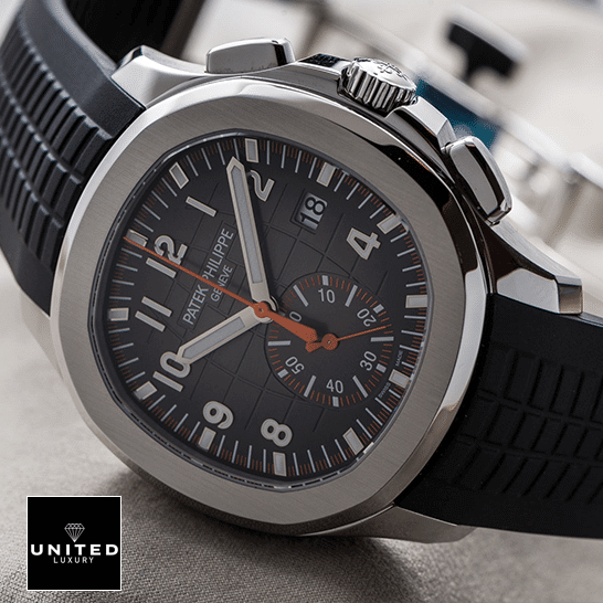 Patek Philippe Black Replica 6 Patek Philippe Nautilus Geneve Black Dial Steel Bezel Replica black rubber bracelet