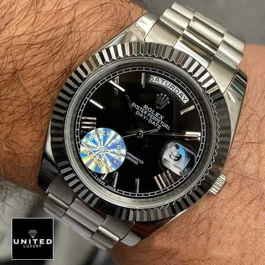 Rolex Presidential Replica 4 Rolex Day Date II Presidential 218239 Silver Jubilee Replica