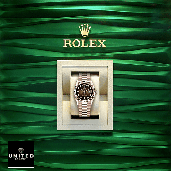 Rolex Day-Date 36 128235-0037 Replica ?n the Rolex Box