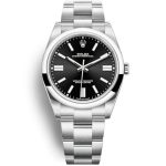 Replica Rolex Oyster Perpetual Lady 28mm Black Dial 276200