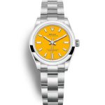 Replica Rolex Oyster Perpetual Lady 31mm Yellow Dial 277200