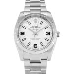 Replica Rolex Air-King 34mm White Dial 114210