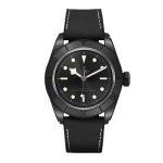 TUDOR Black Bay Ceramic 41 mm ceramic case, Hybrid leather and rubber strap