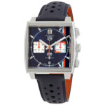 Monaco X Gulf Chronograph Automatic Blue Dial Men's Watch