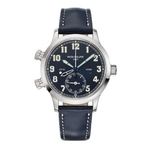 Calatrava Pilot Travel Time- White Gold