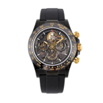 Rolex Blaken Daytona PVD Ceramic Skeleton Gold Dial