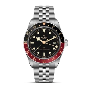 Tudor Black Bay 58 GMT 39mm steel case,black and burgundy bracelet