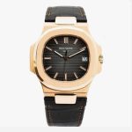 Patek Philippe Nautilus 5711R Black Dial Rubber Strap Watch